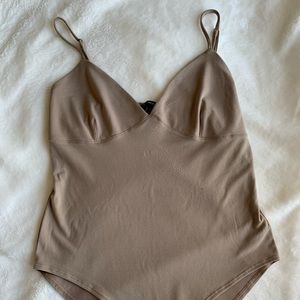 tan bodysuit